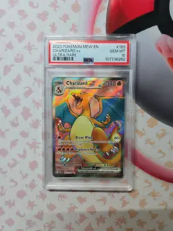 CHARIZARD EX 183/165 - MEW EN-151 - PSA 10 Pokemon Card (Equiv. CGC & BGS) - Image 1