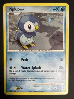 Piplup - 93/130 - Cosmos Holo- Pokemon Diamond & Pearl W/ Swirl 🌀 NM - Image 1
