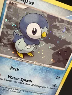 Piplup - 93/130 - Cosmos Holo- Pokemon Diamond & Pearl W/ Swirl 🌀 NM - Image 3
