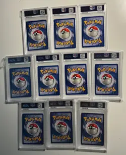 PSA 1st Edition Base Shadowless Pokemon Cards Lot of 10 (Lot 5) - Image 2