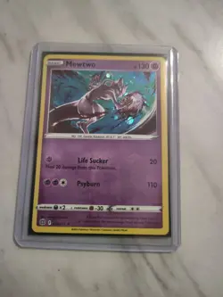 Pokemon TCG Mewtwo 056/172 Cosmos Holo Rare Promo Mew V Box NM Brilliant Stars - Image 3