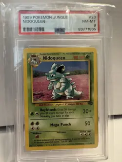1999 Pokemon Jungle Nidoqueen PSA 8 NM-MT - Image 1