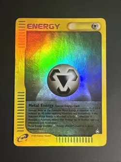Metal Energy 143/147 Holo Aquapolis English Pokemon Card E-Reader WoTC - Image 1