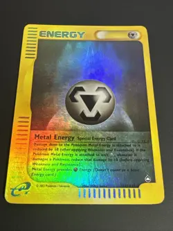 Metal Energy 143/147 Holo Aquapolis English Pokemon Card E-Reader WoTC - Image 2