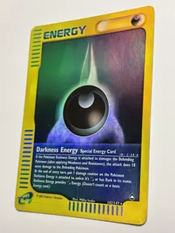 Darkness Energy 142/147 Reverse Holo Rare Aquapolis Pokemon 7528 MP - Image 2