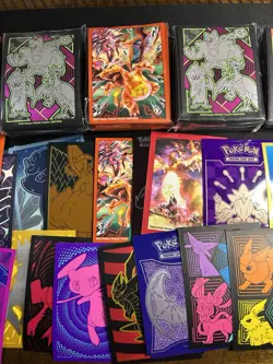Lot Of 382 Pokemon ETB Card Sleeves 5 Sealed Packs Sun & Moon - Scarlet & Violet - Image 3
