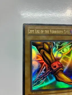 USA Seller Yugioh Exodia Left Leg Of The Forbidden One LOB-121 1st Edition HP - Image 3