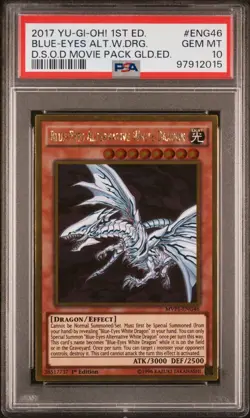 YuGiOh 2017 Blue-Eyes Alternative White Dragon DSOD 1st Ed MVP1-ENG46 PSA 10 💎 - Image 1