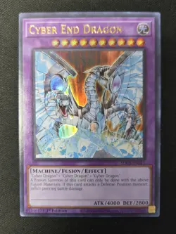 Yugioh Cyber End Dragon SDCS-EN041 Ultra Rare 1st Ed MISPRINT ERROR NM - Image 1