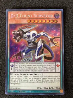 Yu-Gi-Oh! D/D Count Surveyor (BLMM-EN041) Monster Mayhem 1st Ed NM/M - Image 1