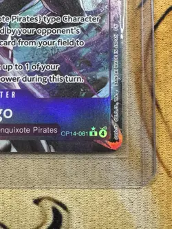 Vergo OP14-061 Alternate Art Azure Sea's Seven One Piece Card English - Image 5