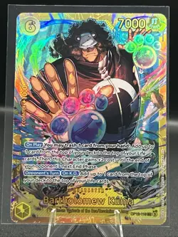 Bartholomew Kuma SEC OP12-119 Legacy of The Master One Piece TCG English NM - Image 1