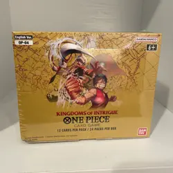 OP04 Kingdoms of Intrigue Booster Box One Piece TCG English OP-04 Sealed - Image 1