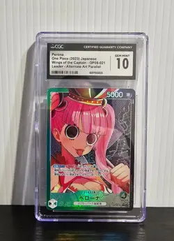 Perona Leader Alt Art OP06-021 One Piece Japanese Wings Of The Captain CGC 10 - Image 1