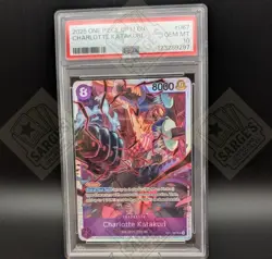 2025 ONE PIECE OP11-A FIST OF DIVINE SPEED #067 CHARLOTTE KATAKURI PSA 10 - Image 1