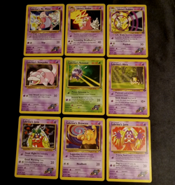 Vintage Pokemon Sabrina's Card Lot 9 Gym Heroes Challenge WOTC Wizards NM-MP - Image 3