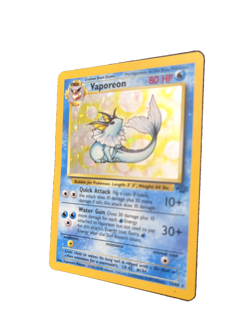 Pokemon TCG Vaporeon Holo Rare Card 12/64 Jungle Set Vintage WOTC NM - Image 2