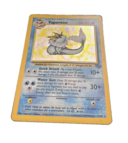 Pokemon TCG Vaporeon Holo Rare Card 12/64 Jungle Set Vintage WOTC NM - Image 4