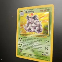 Nidoking 011/102 Base Set Unlimited Holo Ultra Rare 1999 MP Pokemon TCG Card - Image 2