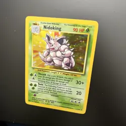 Nidoking 011/102 Base Set Unlimited Holo Ultra Rare 1999 MP Pokemon TCG Card - Image 4