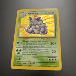 Nidoking 011/102 Base Set Unlimited Holo Ultra Rare 1999 MP Pokemon TCG Card - Image 5