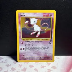 Pokemon TCG Mew 2000 WOTC Black Star Promo 9 Holo League Pokemon Card - Image 1