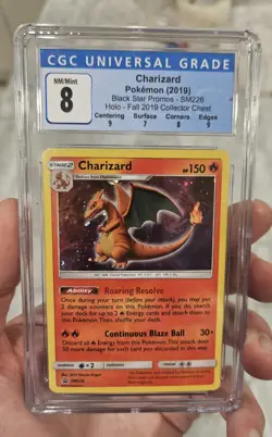 Pokemon Card TCG Charizard Holo SM226 Fall 2019 Collector's Chest CGC 8 NM/Mint - Image 1