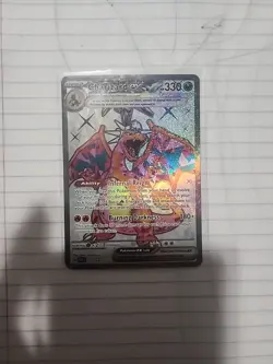 Pokemon Charizard EX Sv03: Obsidian Flames Ultra Rare Full Art Holo Card 215/197 - Image 1