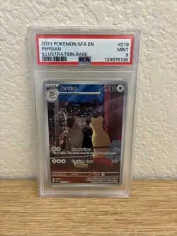 Pokemon TCG Persian Shrouded Fable Holo Illustration Rare Card 078/064 PSA 9 - Image 1