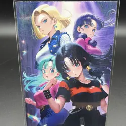 Bulma, Videl & 18 Anime Waifu Card Doujin ACG Goddess Holo - Image 1