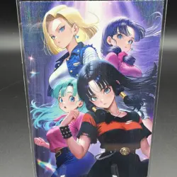 Bulma, Videl & 18 Anime Waifu Card Doujin ACG Goddess Holo - Image 2