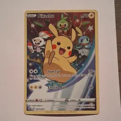 Pokemon Pikachu SWSH020 Sword & Shield Promo Holo 70HP English TCG Card - Image 1