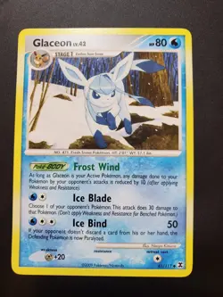 Glaceon - 41/111 - Rising Rivals Set - Pokemon TCG Card - Image 1