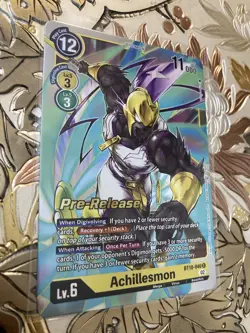 Digimon Card Game Pre-Release Achillesmon BT10-040 Xros Encounter - Image 1
