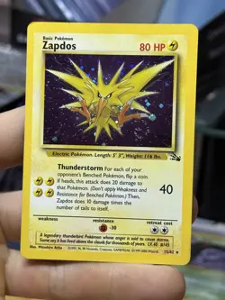 Articuno 2/62 Zapdos 15/62 Fossil 1999 COSMOS Holo Rare WOTC Lot Pokemon Card - Image 3