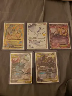 Lot Of 5 Pokemon Cards ex gx tag team mega read description rare htf free ship - Image 1