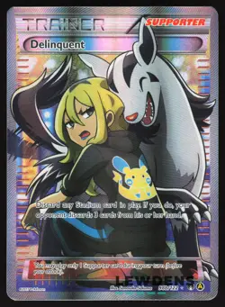 Delinquent - 98b/122 - ALT ART Full Art - XY Break Point - Pokemon TCG Card - Image 1