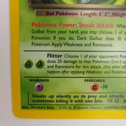 Dark Golbat 24/82 NM Team Rocket Pokemon TCG Trading Card WOTC - Image 4