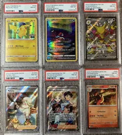 6 PSA Graded Pokemon Card Slab Pikachu Alakazam Chameleon Lot - Image 1