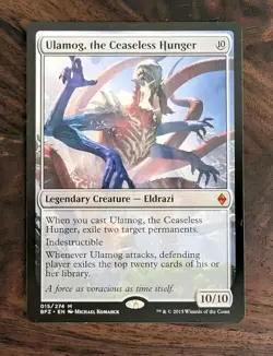 Battle for Zendikar #15 Ulamog, the Ceaseless Hunger Magic: The Gathering Card - Image 1