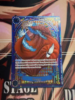 ONE PIECE BUGGY OP09-051 SP GOLD PARALLEL RARE OP14 ENGLISH CARD NM - Image 1