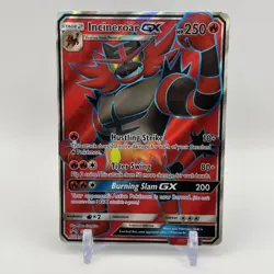 Pokemon Incineroar GX TCG Sun & Moon SM38 Holo Rare Promo Card - Image 1