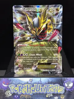 Pokemon Card Giratina EX 57/98 Ultra Rare XY Ancient Origins Light Play - Image 1