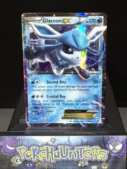 Pokemon Card Glaceon EX 20/124 XY Fates Collide Full Art Ultra Rare Light Play - Image 1