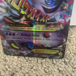 Pokemon M Gengar EX Mega Evolution XY166 Promo Holo Card XY TCG - Image 4