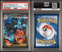PSA 9 Mega Charizard x EX SIR Phantasmal Flames Pokemon Card - Image 3
