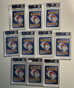 PSA 1st Edition Base Shadowless Pokemon Cards Lot of 10 (Lot 6) - Image 2
