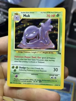 Haunter 6/62 Muk 13/62 Fossil 1999 Holo Rare WOTC Lot Pokemon Card TCG - Image 3