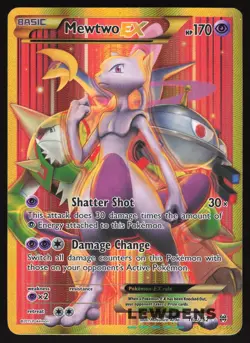Mewtwo EX - 164/162 - Gold Secret Rare - XY Breakthrough - Pokemon Card - Image 1
