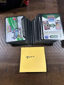 Pokemon TCG Online Code Cards -LOT 200+ Code Cards- M - Unused - Image 1
